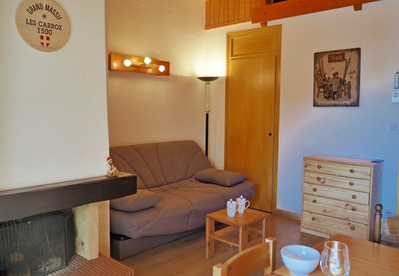 Appartement à Les Carroz d'Arâches - Appartement en location 2 pièces + mezzanine 6 personnes  proche centre des Carroz+ ski bus - MAZ436