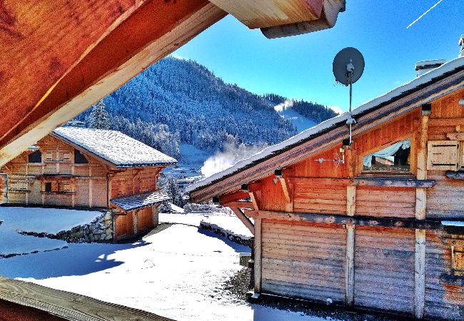 Chalet à Les Carroz d'Arâches - Chalet 12 personnes avec sauna, PROMOTION à 500 m de la télécabine - CRM568