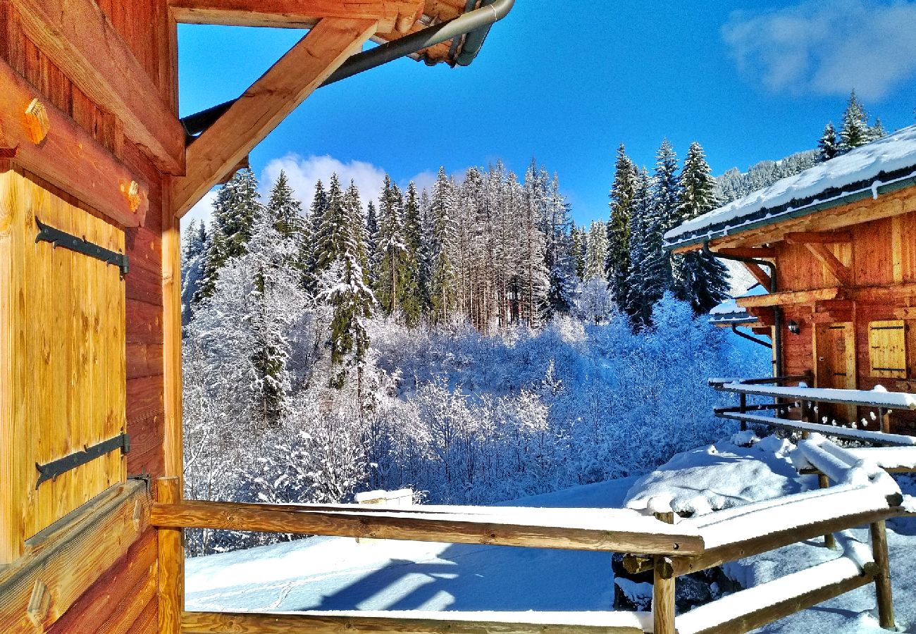 Chalet à Les Carroz d'Arâches - Chalet 12 personnes avec sauna, PROMOTION à 500 m de la télécabine - CRM568