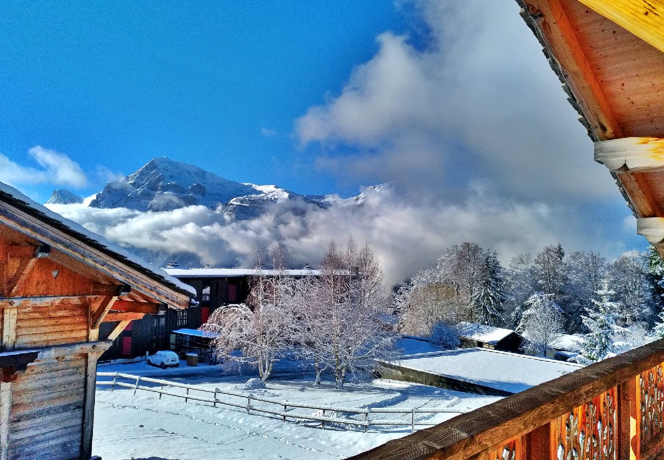 Chalet à Les Carroz d'Arâches - Chalet 12 personnes avec sauna, PROMOTION à 500 m de la télécabine - CRM568