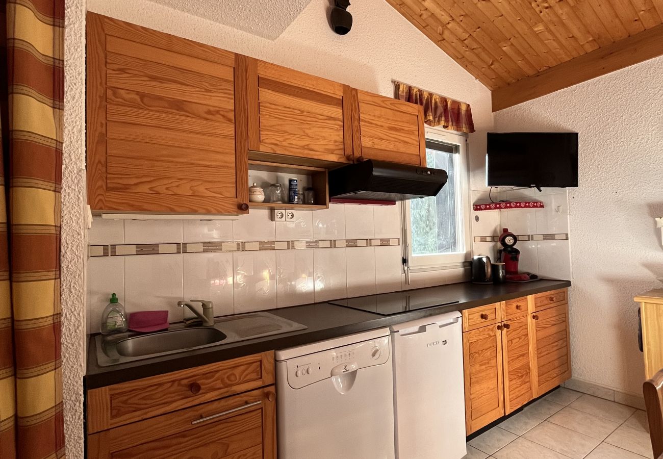 Studio à Les Carroz d'Arâches - Location studio avec Coin Montagne de vacances pour 4 personnes aux Carroz d'Arâches, Grand Massif, centre village et proche piste - CAR258