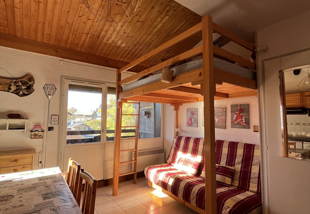 Studio à Les Carroz d'Arâches - Location studio avec Coin Montagne de vacances pour 4 personnes aux Carroz d'Arâches, Grand Massif, centre village et proche piste - CAR258