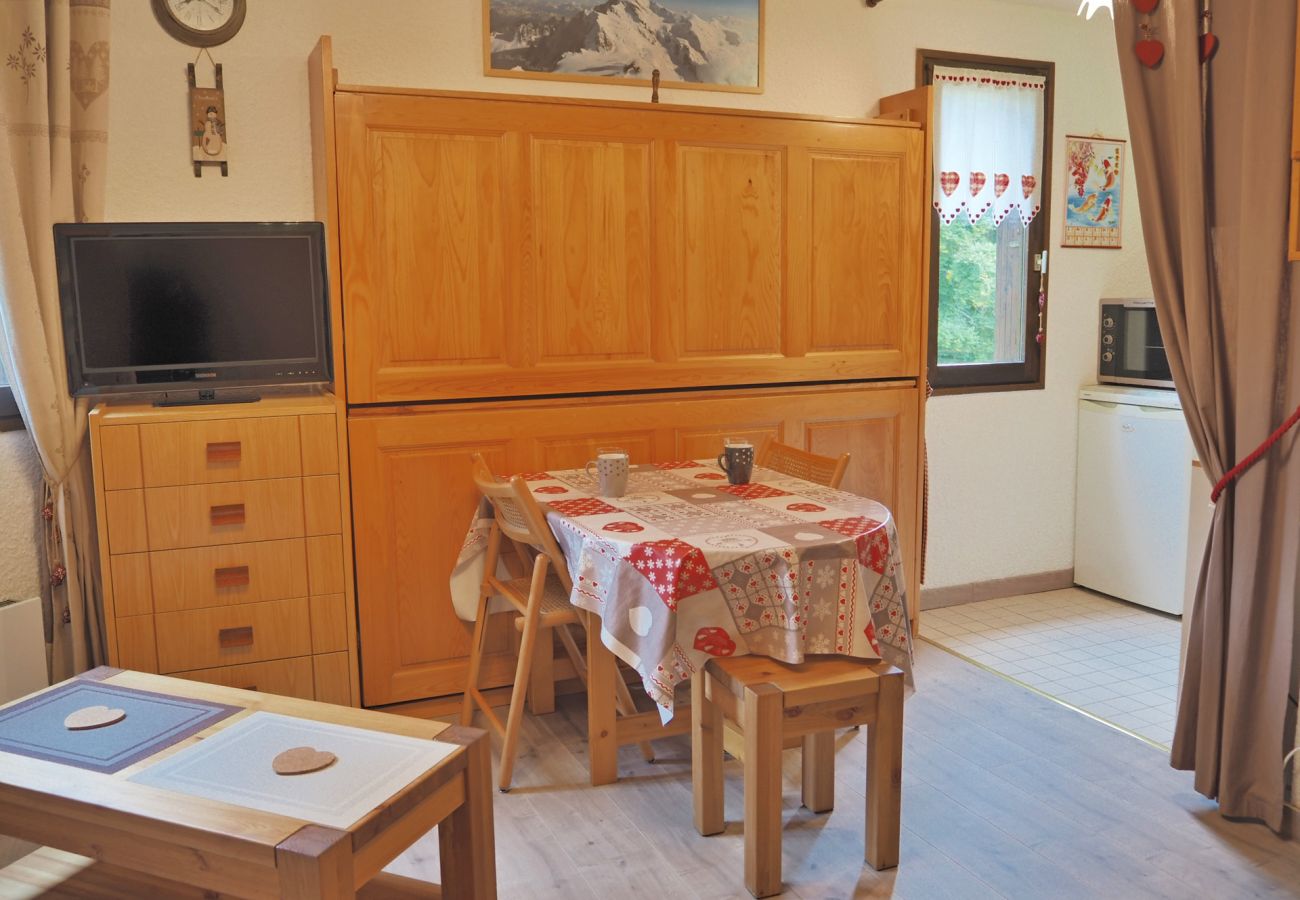 Studio à Les Carroz d'Arâches - Location studio de vacances pour 2 personnes aux Carroz d'Arâches, Grand Massif, proche centre village et navette - PRB318