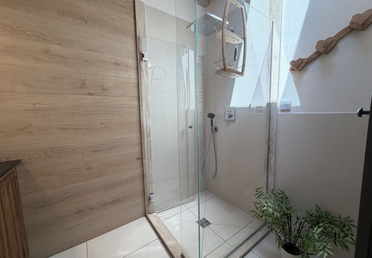 Appartement à Les Carroz d'Arâches - 5 Pièces 8pers au coeur du village, LES CHALETS D'ELINE Parking souterrain,  2 balcons -ELI645
